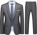 WULFUL Men's 2 Piece Slim Fit Suit Set One Button Blazer Jacket Pants Tuxedo Set for Party, Wedding and Business
