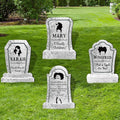 17 Inch Halloween Yard Sign Realistic 3 Witches Tombstones Decorations Outdoor with Stakes, Realistic Witch Themed Halloween Gravestones for Waterproof Scary Decor for Home Office Party Lawn & Yard