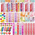 Valentines Day Gifts for Kids - 28 Pack Valentines Stationery Set with Cards, Pencils, Stickers, Erasers, Rulers and Sharpener for Girls Boys Class Exchange, Classroom Prizes and School Party Favors