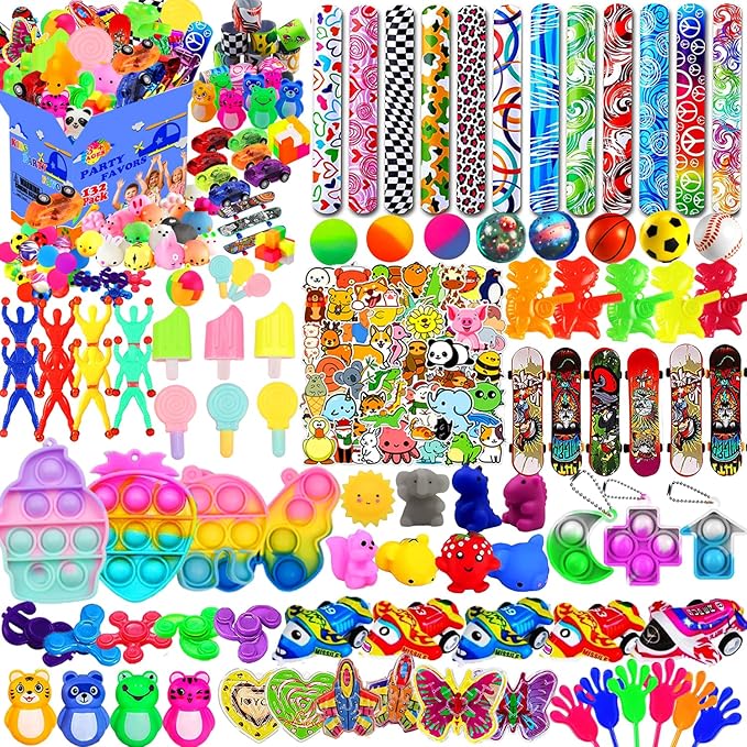 132 Pcs Party Favors Toys for Kids 4-8, Easter Egg Fillers, Assortment Treasure Box Toys for Classroom Prizes,Goodie Bags Stuffers, Pinata Fillers Bulks Small Toys Carnival Prizes
