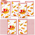 Hot Dog Party Favor Bag 50Pcs Hotdog Snacks Goody Candy Treat Gift Bag Delicious Food Themed Party Decoration for Kids Birthday Party BBQ Sausage Food Hotdog Celebrations Picnic Supplies
