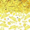 Skylety 3000 Pieces Happy Anniversary Confetti Party Decoration Scatter Confetti Metallic Foil Table Decorations for Anniversary Party DIY Arts Crafting Supplies(Gold)