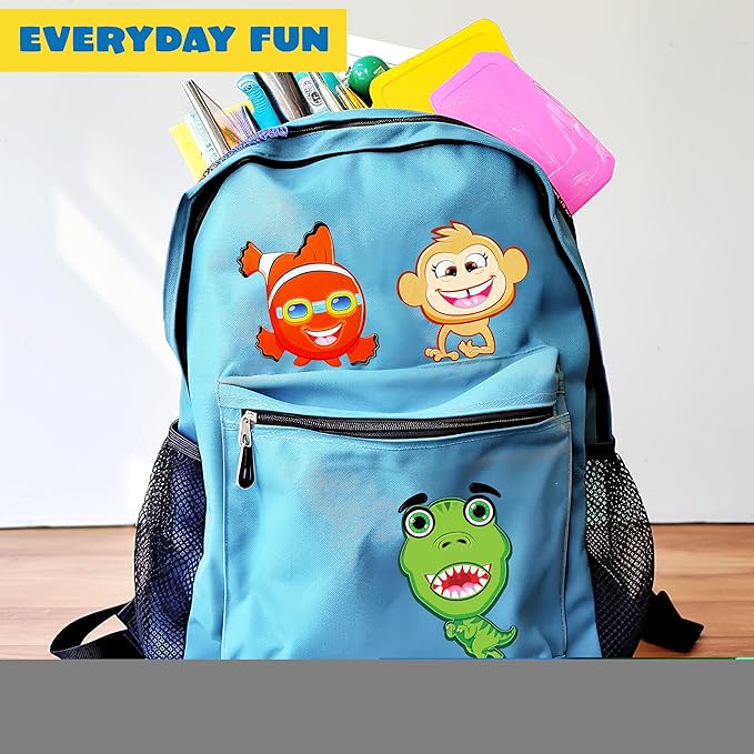 JOYIN 24 Sheets 9"x6" Make a face Stickers for Kids, Make Your Own Stickers with Unicorn, Dinosaur, Sea and Safari Animals, Party Favors Kids Crafts, Goodie Bags Stuffers Classroom Activities