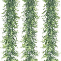 Leyaron 3 Pack Eucalyptus Garland Spring Artificial Greenery Garland 17.7 Ft Fake Vines Hanging Plants Faux Wedding Backdrop Arch Wall Greenery Decor for Home Wedding Party Mantle Table Decor