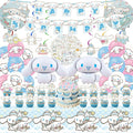 Birthday Party Decorations, Cute Party Supplies Include Banner, latex Balloons, Hanging Swirls, Foil Balloon, Cake Cupcake Toppers, Tablecloth for Theme Party