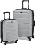 Samsonite Omni PC Hardside Expandable Luggage with Spinner Wheels, Silver, 2-Piece Set (20/24)