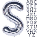 Letter Balloons 40 Inch Giant Jumbo Helium Foil Mylar for Party Decorations Silver S