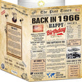 60th Birthday Card for Women Men - Back In 1966 Newspaper - 60 th Happy BIRTHDAY card - 60 birthday gift for Her Him - JUMBO size - 60th birthday decorations Dad Mom - Best gifts for 60 year old