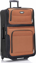 Travel Select Amsterdam Softside Expandable Luggage with Rolling Wheels, Orange, 29-Inch Large