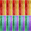 10 Pack Rainbow Backdrop Party Decorations Tinsel Curtain Party Streamer Foil Fringe Birthday Decorations Photo Booth Colorful Theme First Day of School Engagement Baby Shower Decor