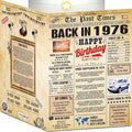 50th Birthday Card for Women Men - Back In 1976 Newspaper - 50 th Happy BIRTHDAY card - 50 birthday gift for Her Him - JUMBO size - 50th birthday decorations Dad Mom - Best gifts for 50 year old