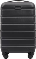 Travelers Club Harper Luggage, Black, 22-Inch Carry-On