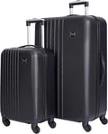 Travelers Club Cosmo Luggage, Black-2 Piece Set (28"/20")