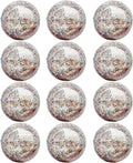 12 Pack Inflatable Glitter Beach Balls Bulk-16" Beach Ball Swimming Pool Toys for Games Adults Kids, Summer Pool Beach Party Decoration,Luau Decorations Essential Blow Up Beach Ball (Colorful,Glitter)