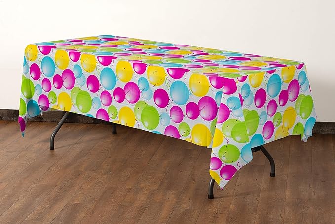 Exquisite 12-Pack Premium Plastic Tablecloth 54in. x 108in. Rectangle