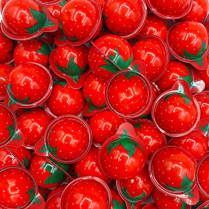 Strawberry Gummy Balls - 19 Ounce Jar (30 Count) - Jelly Filled Gummies - Individually Wrapped Gummy Candy - Fun Party Favors - Candy for Easter Eggs & Goodie Bags