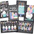Hadley Designs Happy Birthday Cards Bulk with Envelopes - 24 Assorted Birthday Cards for Kids & Adults, Bulk Greeting Card Pack for Office, Blank Generic Bday Notecards with Envelopes, Designed in USA