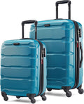 Samsonite Omni PC Hardside Expandable Luggage with Spinner Wheels, Carribbean Blue, 2-Piece Set (20/24)
