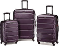 Samsonite Omni PC Hardside Expandable Luggage with Spinner Wheels, Purple, 3-Piece Set (20/24/28)