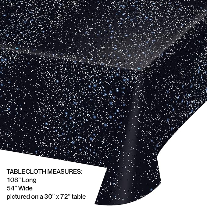 Creative Converting 725533 Plastic Tablecover, 54" x 108", Multicolor