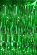 Green Backdrops Curtains Christmas Party Decorations, Tinsel Streamers Birthday Decoration for St Patricks Day Decoration, Photo Booth Props for Wedding, 1Pack 3.28X6.56Ft