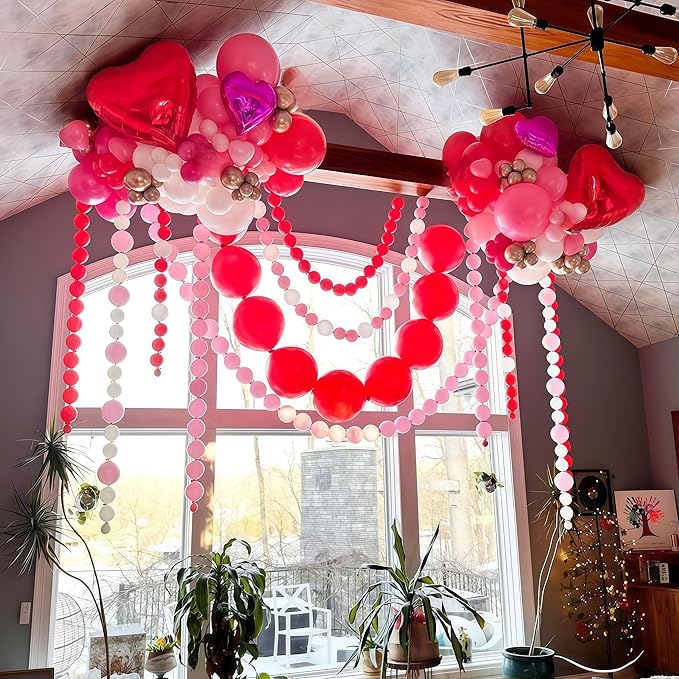 Pastel Pink Quick Link Balloons, 100PCS 10 Inch Baby Pink Linking Balloons for Making Balloon Wall Heart Arch, Tails Balloon for Girls Wedding Birthday Baby Shower Valentine's Party Decorations