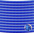 12 Pack 10 Feet Metallic Foil Fringe Garland Tinsel Streamers Banner, Blue Wall Hanging Tinsel Fringe Banners for Parade Floats, Wedding, Birthday, Christmas, New Year Party Decorations