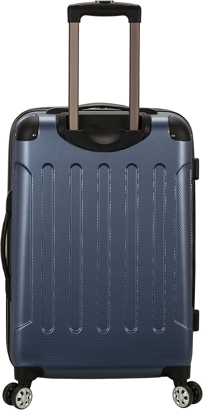 Rockland London Hardside 3 Piece Expandable Spinner Wheel Luggage Set, (20"/24"/28"), Blue