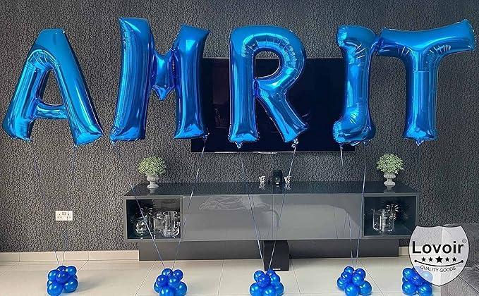 Lovoir 40 Inch Large Blue Letter Z Balloons Big Size Jumbo Mylar Foil Helium Balloon for Birthday Party Celebration Decorations Alphabet Blue Z