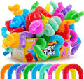 JOYIN 36 Pack Pop Tubes, Sensory Toys (Large) Fidget Toys Party Favors - 9 Colors, Creativity Learning & Fun for Toddler Kids - Perfect for Party, Goodie Bags Stuffers, Classroom School Reward