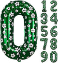 40 Inch Soccer Number 0 Balloons Large Foil Balloon Number 0 Birthday Deco World Cup Sports Soccer Theme Decoration For Soccer Party And Boy'S Birthday