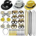 New Years Eve Party Supplies 2026, New Years Decorations Party Favors IncludingHeadbands Hats Glasses Tassel Beaded Necklaces Noise Makers for Adults Hello 2026 Party Favors