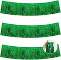 BEISHIDA 3 Packs Metallic Foil Fringe Garland Laser Green Wall Hanging Tinsel Fringe Banners for Car Floats Bridal Shower Wedding Birthday Easter Graduation Holiday Party Decoration(30 Feet)