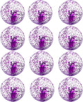 12 Pack Inflatable Beach Balls Bulk - 16" Glitter Beach Ball Pool Toys for Summer Beach Pool Party, Swimming Pool Game Water Beach Toys Kids Halloween Pool Party Favor Decorations Blow Up Beach Ball