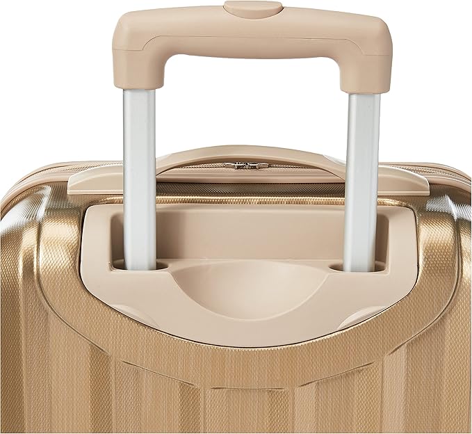 Rockland Melbourne Hardside Expandable Spinner Wheel Luggage, Carry-On 20", Bronze