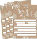 Hadley Designs 25 Christmas Party Invitations – Premium Holiday Invitation Cards for Kids and Adults, Christmas Party Invites for Winter Events, Gatherings & Holiday Open Houses (Rustic)