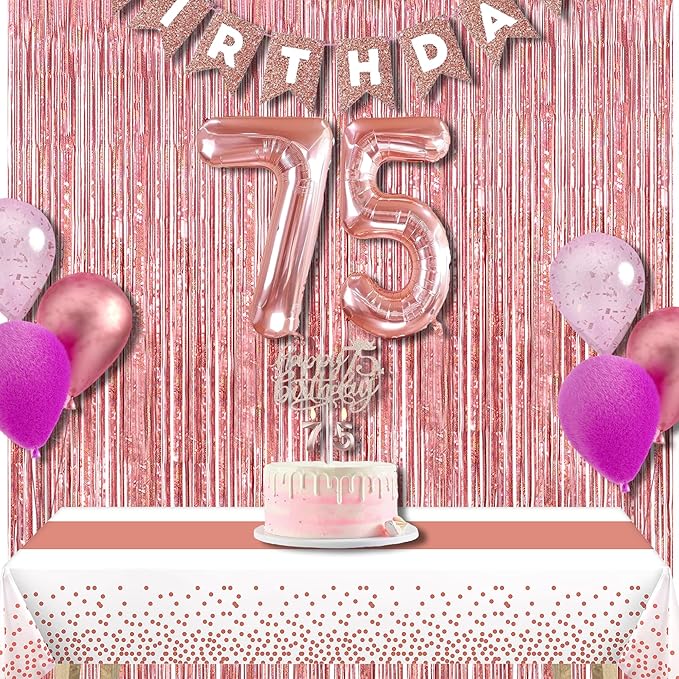 BRAVESHINE Rose Gold Metallic Tinsel Backdrop - 2Pcs 3.2x8.2ft Tinsel Foil Fringe Curtains Photo Booth Streamers for Valentines 21-st Birthdays Bachelorette Engagement Bridal Shower Party Decorations