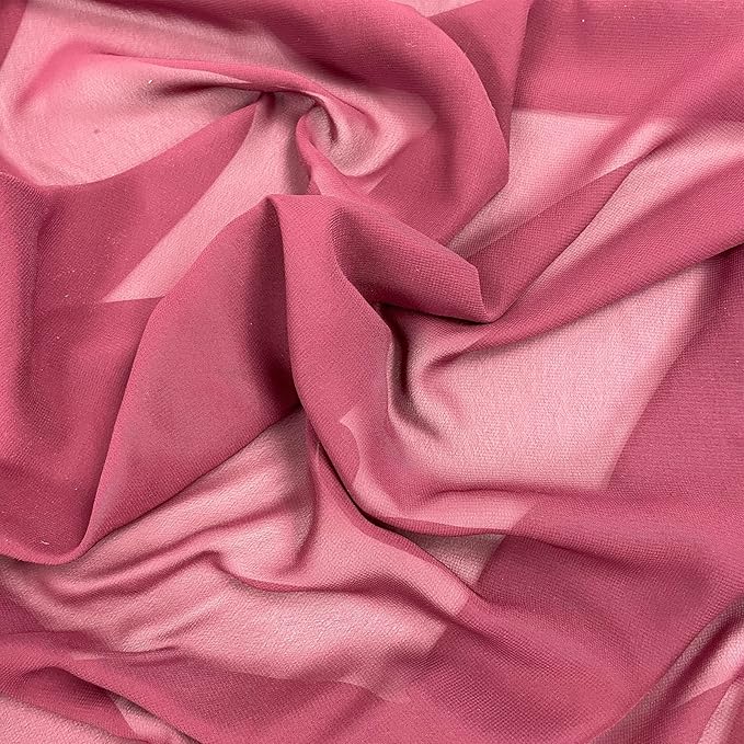 Sheer Chiffon Backdrop Curtains 10ft x 10ft(5ft x 2Panels)， Chiffon Fabric Drapes for Wedding, Long Sheer Curtain for Living Room, Arch Party Stage Decoration(Burgundy, 120 x 120 Inch)
