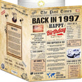 29th Birthday Card for Women Men - Back In 1997 Newspaper - 29 th Happy BIRTHDAY card - 29 birthday gift for Her Him - JUMBO size - 29th birthday decorations Dad Mom - Best gifts for 29 year old