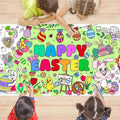 Easter Giant Coloring Poster 30 x 72 Inches Jumbo Coloring Tablecloth Easter Crafts for Kids School Home Party Supplies Decoration