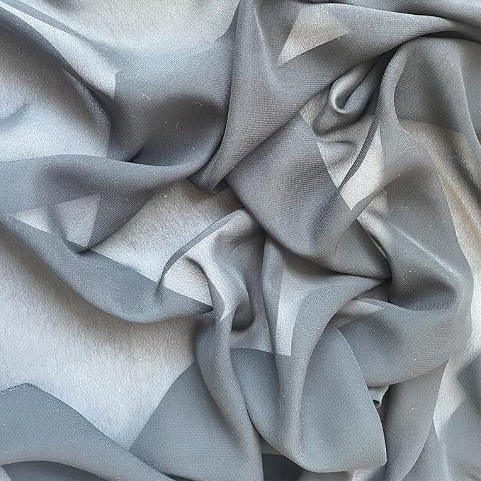 EHLDekol Sheer Chiffon Backdrop Curtains 10ft x 10ft (5ft x 2Panels)，Chiffon Fabric Drapes for Wedding, Long Sheer Curtain for Living Room, Arch Party Stage Decoration (Black, 120 x 120 Inch)