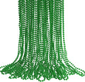 30 Pack Mardi Gras Beads Necklaces Bulk,Mardi Gras St Patricks Day Accessories Green Beads Necklace Party Favors,St Patricks Day Necklaces Party Supplies Mardi Gras Decor for Party,School Event,Home