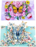 Butterflies in Nature Pop Up Card - 3D Butterfly Card for Wife, Husband, Girlfriend, Mom, Dad, Mother, Father