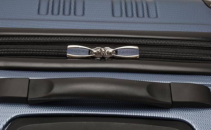 Rockland London Hardside 3 Piece Expandable Spinner Wheel Luggage Set, (20"/24"/28"), Blue