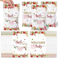 Apple Baby Shower Party Favor Bags - 50Pcs Welcome Baby Goodie Candy Treat Gift Bags Apple of Our Eye Party Decoration for Babies Fruit Theme Birthday Gender Reveal Events Supplies