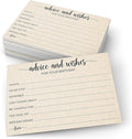 321Done Birthday Wishes and Advice Tan-Kraft (50) 4x6" Cards - Good Advice, Best Wishes, Memories Cards - Bday Party Idea Activity - Sweet 16, 30th, 40th, 50th - Fun Ad Lib Prompts - Made in USA
