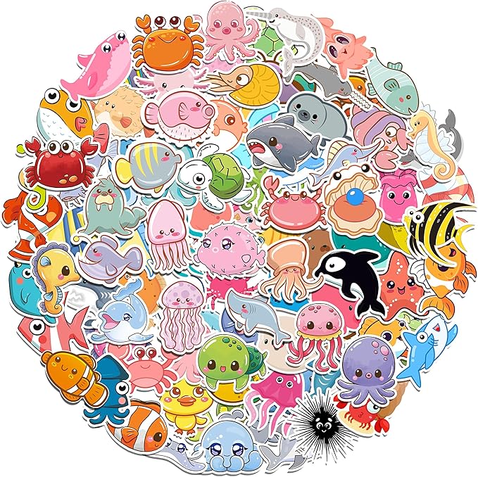 Summer Stickers, 100Pcs Beach Stickers for Kids - Vinyl Summer Games Toys Gifts Activities Party Favors Supplies, Motivational Reward Stickers for Kids Classroom Must Haves School Supplies