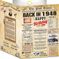 78th Birthday Cards for Men & Women - Back In 1948 Newspaper (Bday Card + Envelope) Large HAPPY BIRTHDAY Decorations for Her Him Vintage Funny card for Wife Husband & Grandparents 78 years