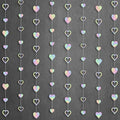 KatchOn, Iridescent Hanging Heart Garland - 6.5 Feet, Pack of 7, No DIY | Heart Banner Garland for Bridal Shower Decorations | Heart Streamers for Bachelorette Party Decorations
