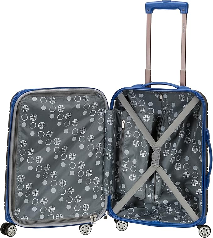 Rockland Melbourne Hardside Expandable Spinner Wheel Luggage, Carry-On 20", Grey
